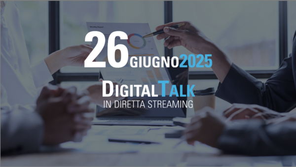 In un ufficio ben illuminato, professionisti in abiti da lavoro esaminano un grafico. L'immagine presenta il testo: "26 Giugno 2025 Digital Talk in Diretta Streaming", che sottolinea l'importanza della pianificazione delle vendite e delle operazioni per le aziende che navigano nel panorama digitale in continua evoluzione.