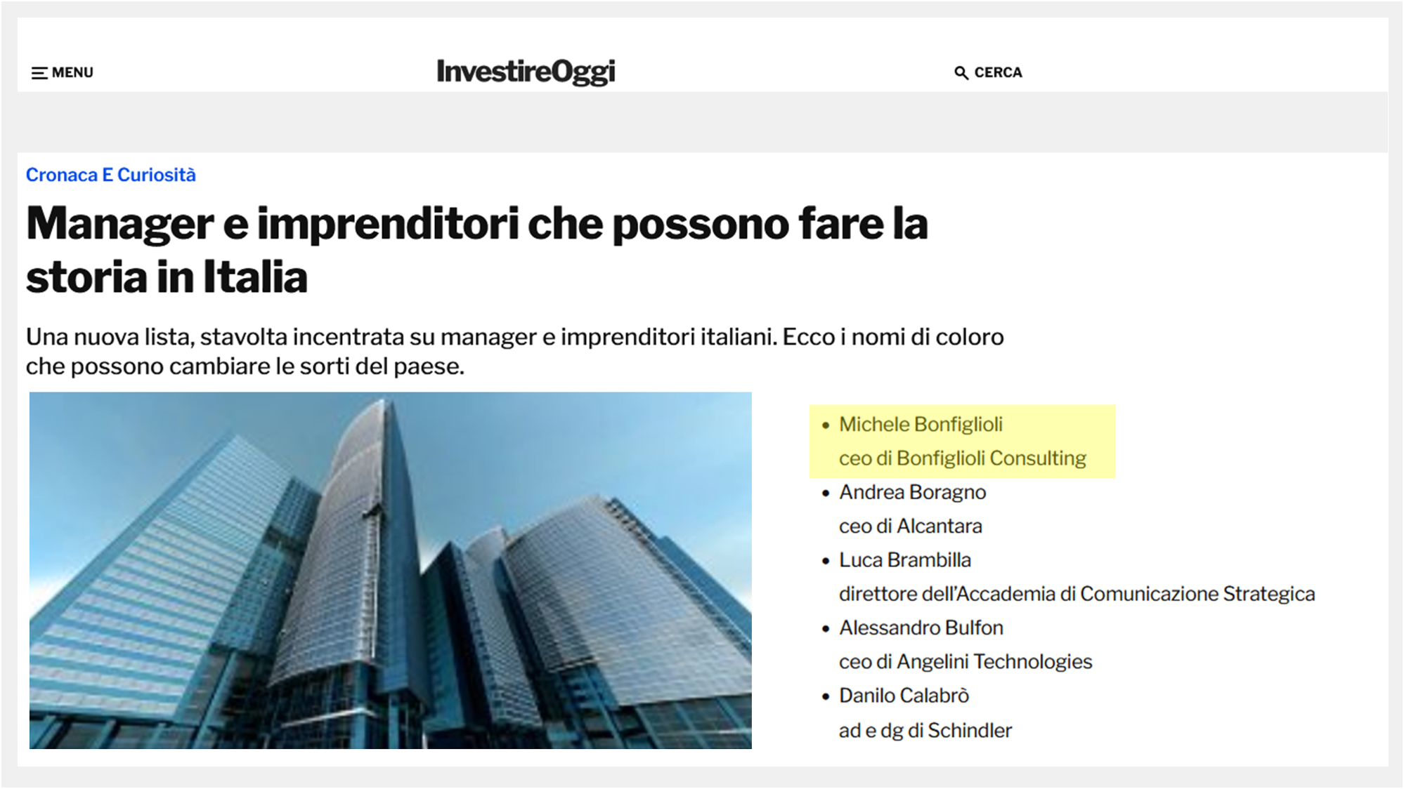 INVESTIRE TODAY.IT | October 22, 2023