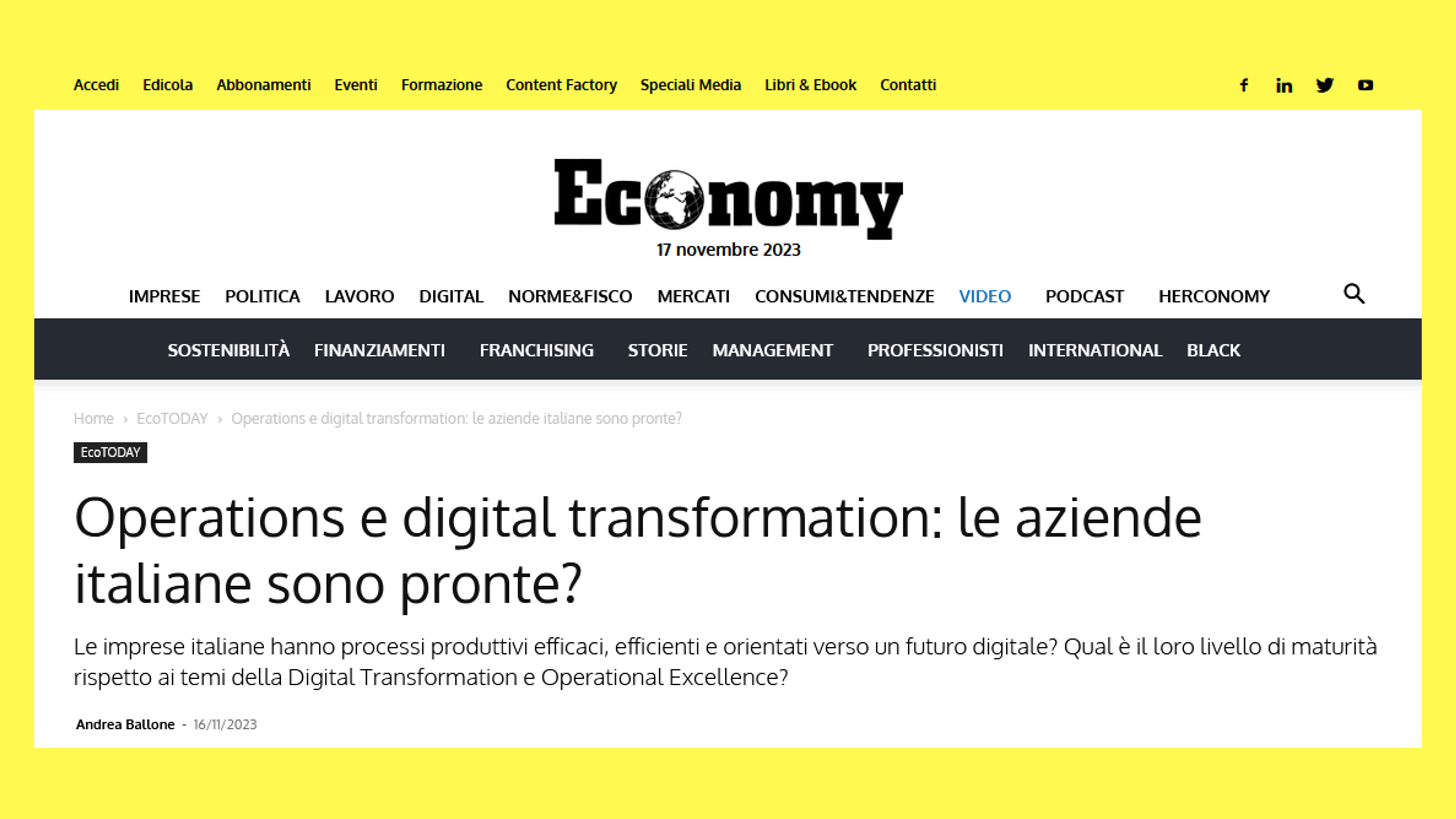 ECONOMY | November 16, 2023