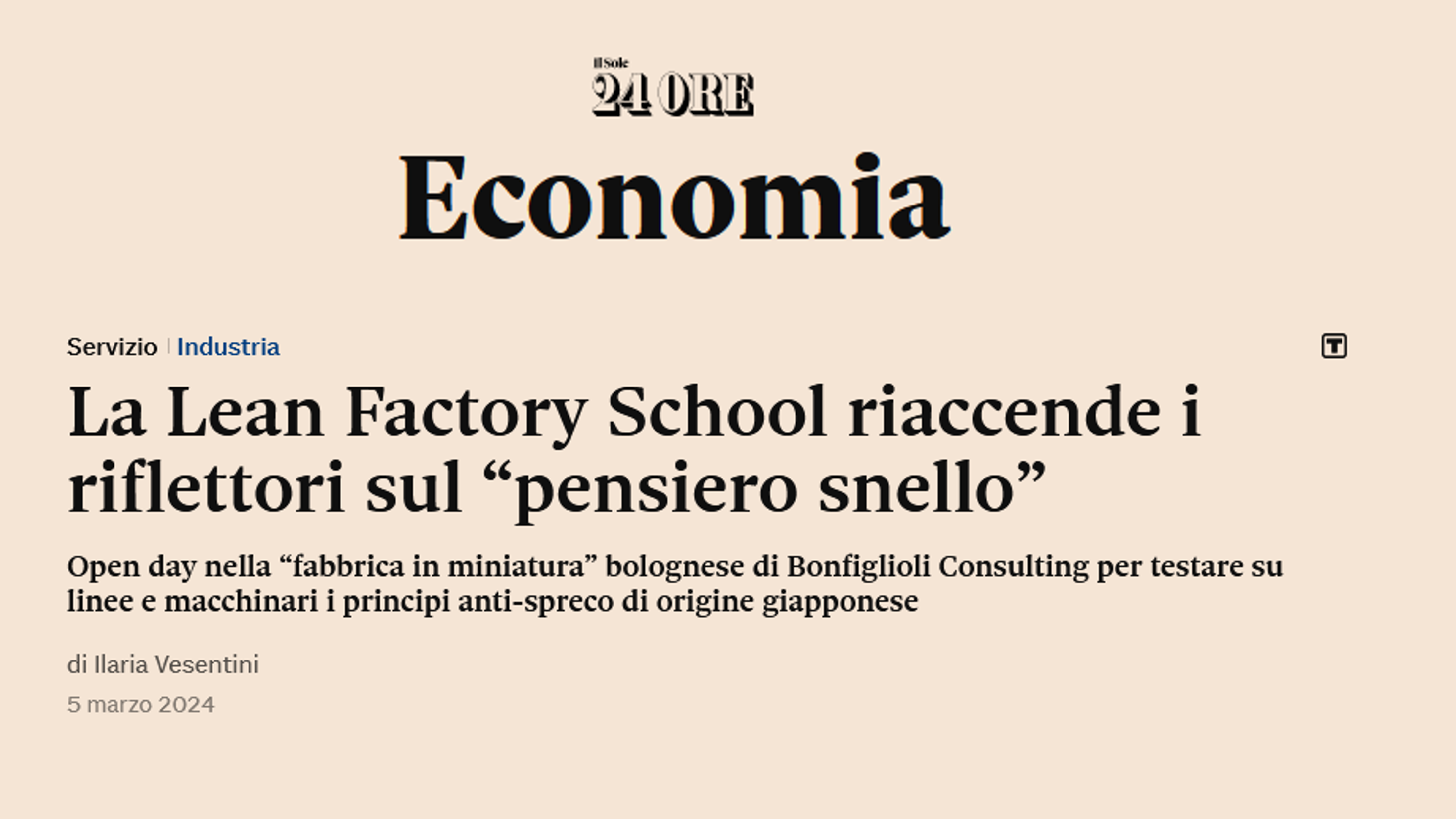SOLE24ORE.COM | March 5, 2024